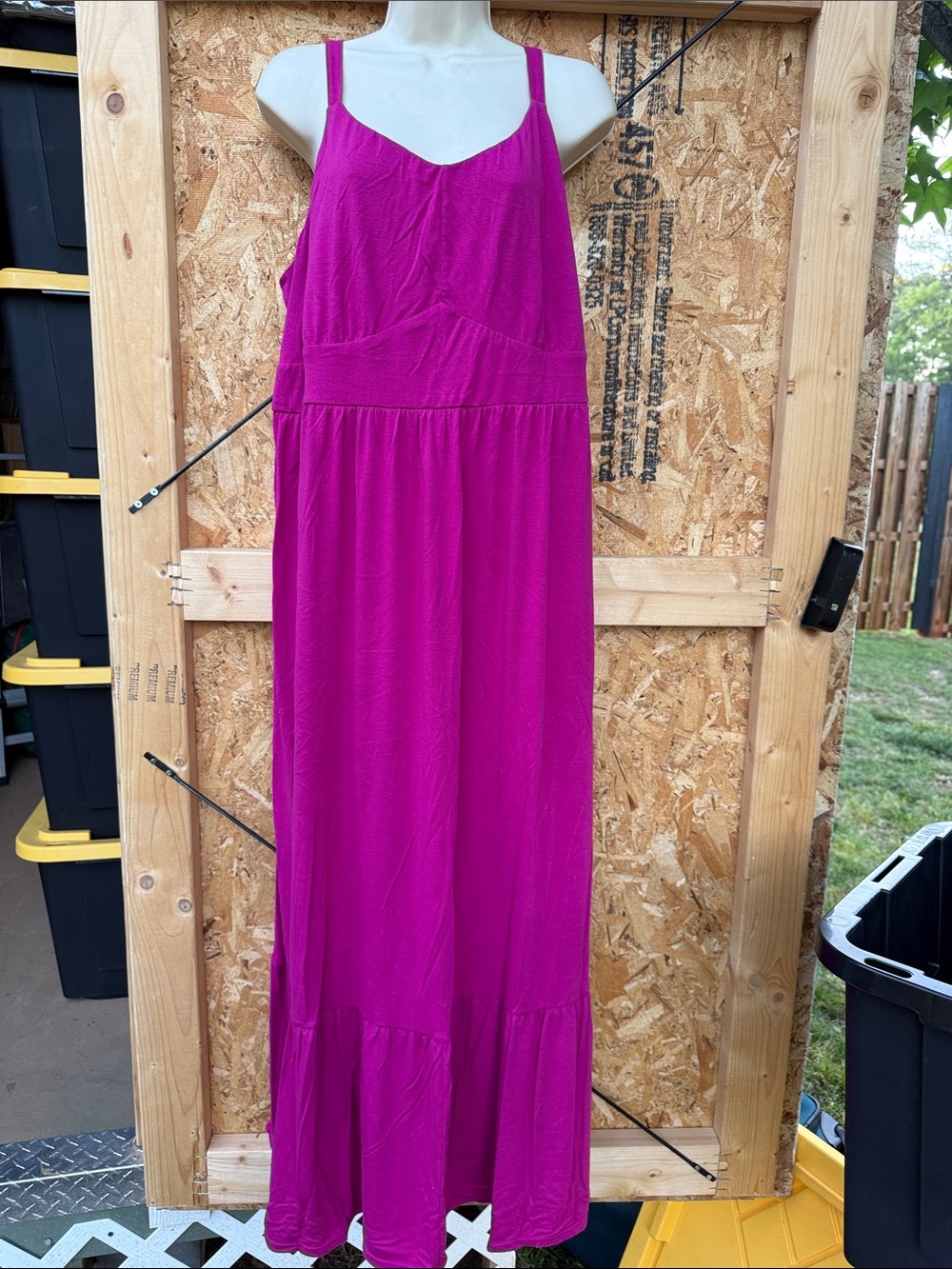 Terra & Sky Fuchsia Scoop Neck Tank Top